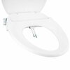 5Seconds Brand Non-Electric Bidet Toilet Seat Elongated Soft Close Round Warm White 499800